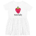 thumbnail image 3 of Inktastic Cute Strawberry Strawbaby Girls Toddler Dress, 3 of 5