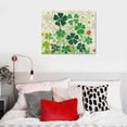 thumbnail image 5 of Nawypu Canvas Wall Art  Picturs for Bathroom Kitchen Decor St. Patrick's Day Vintage Sequin Clover Framed Print Artwork, Hanging Posters Home Decor Artwork Polka Dots on Linen, 5 of 6