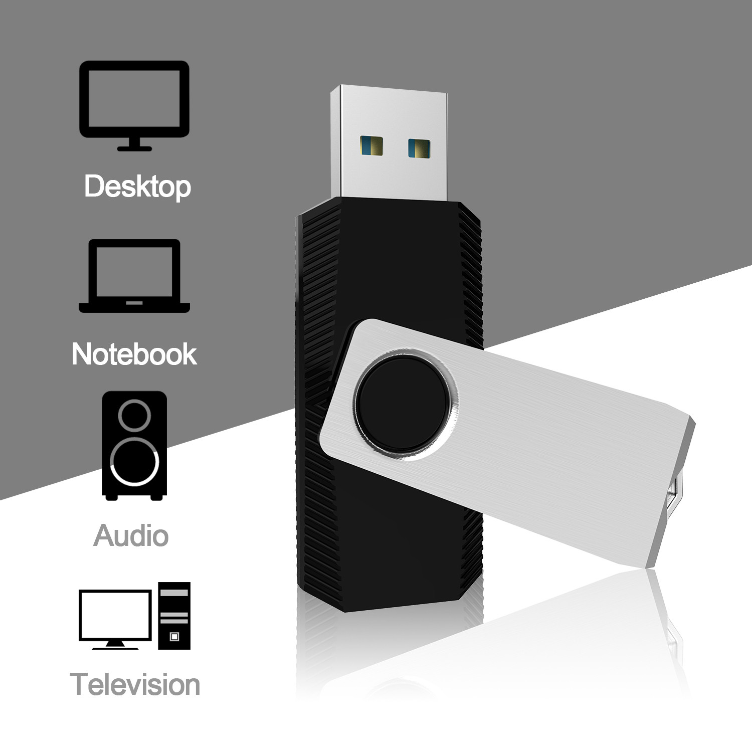 KOOTION 128GB USB Flash Drive 3.0 Memory Stick Jump Drive Zip Drive up to 80MB/s Thumb Drive, 1 Pack - image 5 of 10