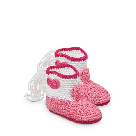 

Jefferies Socks Baby Girls Boys Socks Hand Crochet Cowboy Boot Crib Shoe Booties 1 Pair