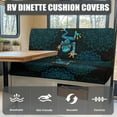 thumbnail image 3 of Pzuqiu 2 Piece RV Dinette Cushion Covers Soft Fabric Elastic Camper Cushion Covers Tree Frog Print RV Sofa Split Seat Cover for Travel Trailer Couch, 3 of 7