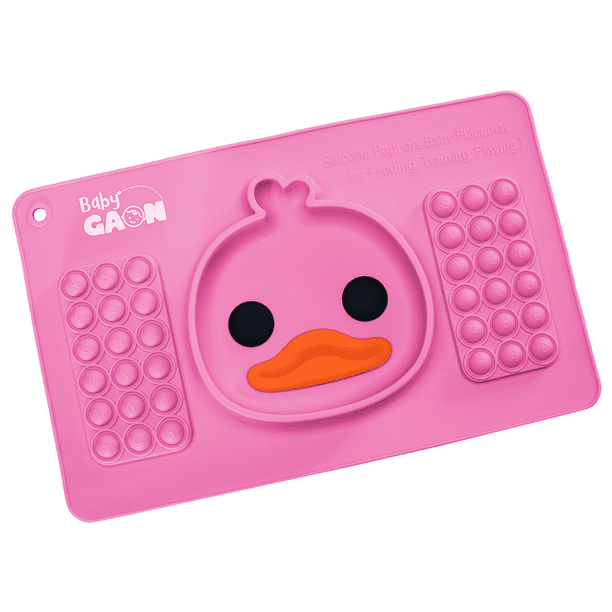 Plato Entrenador De Silicón Para Comida De Bebé Con Pop Its Baby Gaon GNDP01