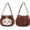 A, variant on Cute Chiikawa Embroidery Shoulder Bag Kawaii Hachiware Usagi Doll Commuter Handbag with High Appearance Quality Crossbody Style