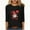 Black B, variant on 3/4 Length Sleeve Womens Tops Cute Casual Basic Tees Tops Loose Fit Plus Size Fashion Beach Vacation Clothes for Women