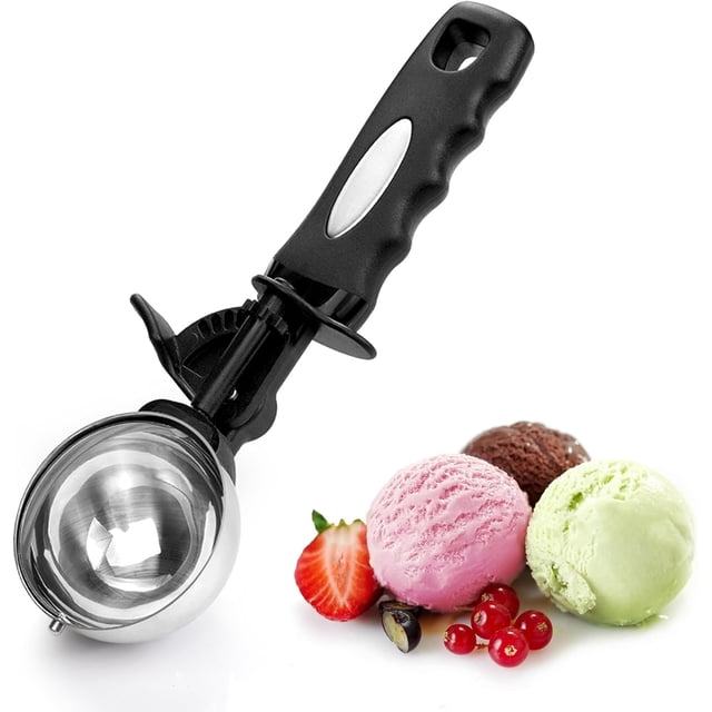 Small Cookie Scoop Set - Include TSP Cookie Dough Scoops Ice Cream Scoopers Stainless Steel Cookies Scoops for Baking Good Soft Grips Quick Trigger Release