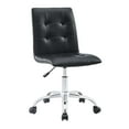 thumbnail image 1 of Modway Prim Ribbed Armless Mid Back Swivel Conference Office Chair In Black, 1 of 4
