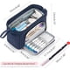 thumbnail image 3 of Estuche para lápices de gran capacidad, estuche para bolígrafos de mano, cosmético, regalo portátil para oficina, escuela, adolescente, niña, niño, hombre, mujer, adulto (azul), 3 of 6
