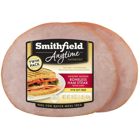 Smithfield�� Anytime Favorites��� Hickory Smoked Boneless Ham Steak 16 oz. Pack