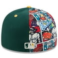 thumbnail image 4 of Men's New Era Green/Gold Athletics 2025 MLB Diamond Hero Edition 59FIFTY Fitted Hat, 4 of 5