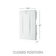 thumbnail image 4 of SafetyCraft Wall-Mounted Baby Infant Changing Station, Vertical Changing Table with Safety Straps for Commercial Restrooms, Light Gray, 4 of 6