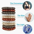 thumbnail image 2 of Phone Cord Hair Ties No Crease with 4 Colors, 10 pcs Spiral Hair Ties,Waterproof Hair Coils for for Any Kinds of Hair, 2 of 4