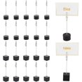 thumbnail image 5 of 24 Pcs Table Number Holder Cube Base Memorandum Clips Holders Place Card Holder Wood Bulk Picture Stands for Table Card Display Stands for Wedding Birthday Party, 5 of 9