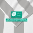 thumbnail image 4 of 100% Cotton Cabana Striped Beach & Pool Towels (4 Pack - 30" x 60", Light Grey), 4 of 6