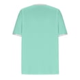 thumbnail image 5 of Elegante blusa de manga corta con cuello redondo y manga abullonada para mujer OAVQHLG3B Store  lin121212, 5 of 5