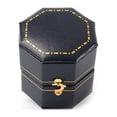 thumbnail image 1 of Sonducket Caja Anillo Geométrico Cajas creativas Joyas de cuero Estuche creativo Organizar Titular Bandeja Accesorios Boda Mujeres Ropa, zapatos y accesorios Miscelánea Azul oscuro, 1 of 6