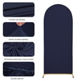 thumbnail image 4 of SUKAIKEQA Wedding Arch Cover 5FT Arch Backdrop Cover Spandex Fitted Arch Cover for Round Top Chiara Backdrop Stand Covers for Wedding Birthday Party Baby Shower Banquet Ceremony Decoration,Navy, 4 of 6