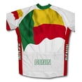 thumbnail image 2 of Benin Flag Short Sleeve Cycling Jersey  for Women - Size L, 2 of 3