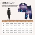 thumbnail image 4 of Balery Planets Stars And Galaxies1 Conjunto de Pijama con Estampado para Mujer, Conjunto de Dos Piezas con Manga Larga, Ropa de Dormir Suave con Bolsillos, Pijamas Cómodos-X-Large, 4 of 7