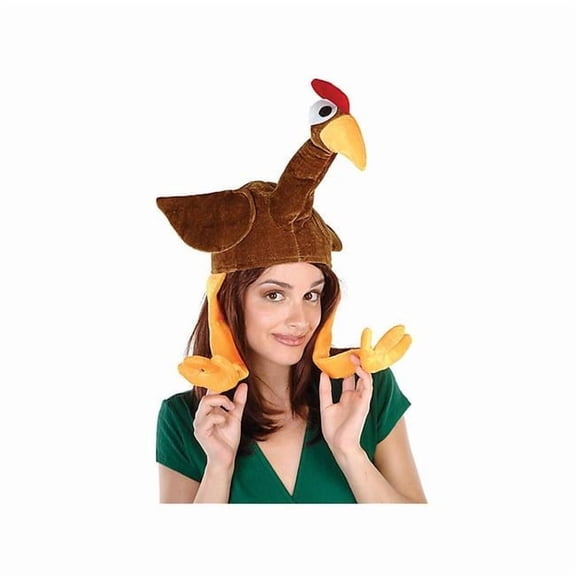 Thanksgiving  Stuffed Plush Gobbler Turkey Hat Cap Costume Accessory