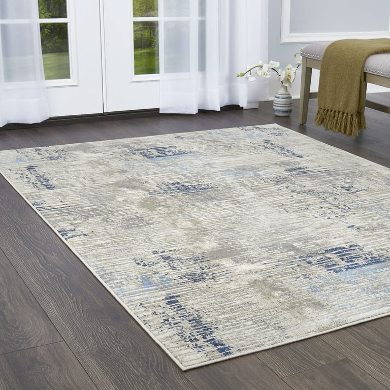 Home Dynamix Premium Rizzy Blue/Grey 5 ft. x 7 ft. Modern Area Rug