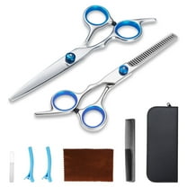 ReaNea Stainless Steel Professional Home Hair Cutting Kit with Comb and Case for Men and Women