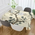 thumbnail image 2 of Yayeee Tablecloths for Rectangular Tables 54 x 54 inch Party Table Cover, Beige Birds, 2 of 6