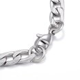 thumbnail image 2 of 10pcs Resistant 304 Stainless Steel Bracelets Figaro Chains with Lobster Clasp Stainless Steel color 7-7/8 inch(20cm) 6mm, 2 of 2