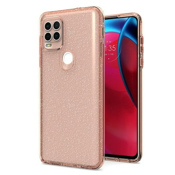Full Glitter Hybrid Protective Case for Motorola Moto G Stylus 5G 2021 - Rose Gold
