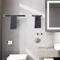 thumbnail image 3 of 5 - Piece Stainless Steel Bathroom Towel Rack Set Wall Mount, 3 of 10