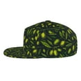 thumbnail image 3 of Haiem Green Branch Olive Classic Snapback Cap Flat Bill Hat Baseball Cap Adjustable Size Cotton Dad Hat, 3 of 9