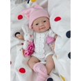 thumbnail image 3 of Muñeca Reborn MYREBABY en miniatura de silicona de 18 cm con accesorios, 3 of 6