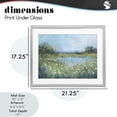 thumbnail image 4 of Stupell Industries Traditional Impressionist Meadow Surrounding Pond Gray Framed Print Under Glass, 21 x 17, by Carol Robinson, 4 of 8