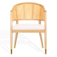 thumbnail image 6 of SAFAVIEH Couture Rogue Mid-Century Linen Solid Dining Chair, Natural, 6 of 10