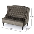 thumbnail image 7 of GDF Studio Loveseat, Gray, 7 of 7
