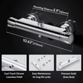 thumbnail image 2 of On-Wall Mount Thermostatic Shower Column, Constant Water Temperature Control, Heavy Duty Solid Brass for Bathroom RV Clawfoot Tub, 2 of 5