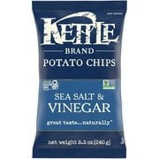 Kettle Brand Potato Chips, Sea Salt and Vinegar Kettle Chips, 8.5 oz