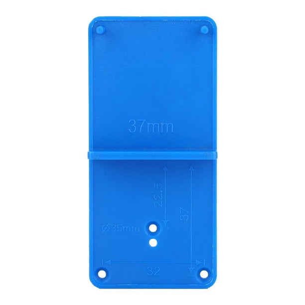 Kenally Bisagra Guía Sólido Mini Agujeros Localizador Práctico Punzón Localizadores Ahorro de tiempo Herramientas de carpintería Accesorios para bloques patrón Azul 1