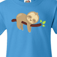 thumbnail image 4 of Inktastic Cute Sloth Sleeping On Tree Branch, Lazy Sloth Youth T-Shirt, 4 of 5