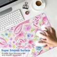 thumbnail image 4 of Long Mouse Pads for Desk,Pink Breast Cancer and Pioneer Flower Desk Mats on Top Of Desks, Desk Mouse Pad Extra Large with 3mm Non-Slip Base and Stitched Edge for Gaming,Office,Work,Home 31.5x15.7in, 4 of 5