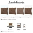 thumbnail image 7 of PiccoCasa 2 Pack Soft Microfiber Pillow Case, 14" x 20", Brown Zipper Closure, 7 of 7
