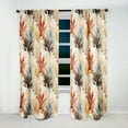 thumbnail image 2 of Designart "Dreamy Driftwood In The Tropics II" Tropical Beige, Brown Curtain 1 Panel, 2 of 6