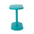 thumbnail image 3 of Monica Bistro Set with Table and 2 Chairs, Teal Metal Patio Furniture Set for Garden Balcony Porch Deck, Outdoor Dining Seating Set of 3, 3 of 5