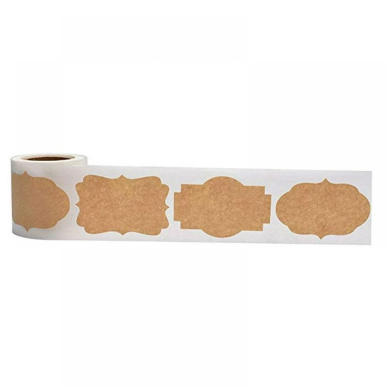300Pcs/Roll Spice Kraft Paper Label Handmade Blank Gift Tags Paper