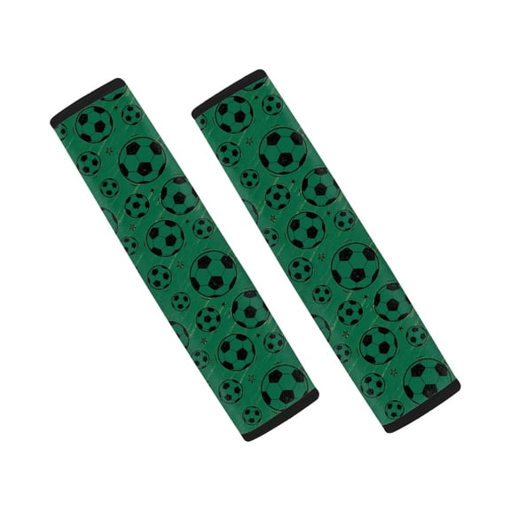 Chririnla Car Seat Belt Pads Thick Seat Belt Shoulder Pad Polyester SBR Composite Fashion, Suitable for Auto Sedan, Soccer Stars
