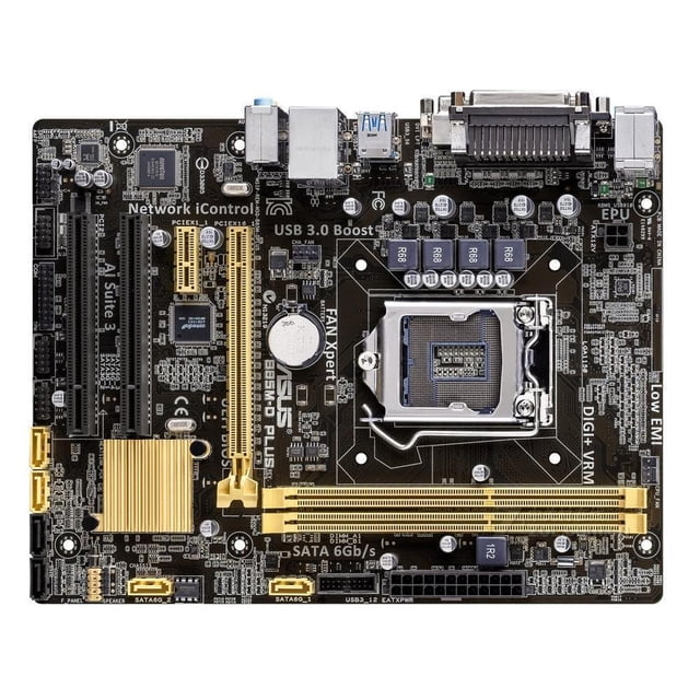 Placa base ASUS B85M-D PLUS LGA 1150 Intel B85 DDR3 Micro ATX