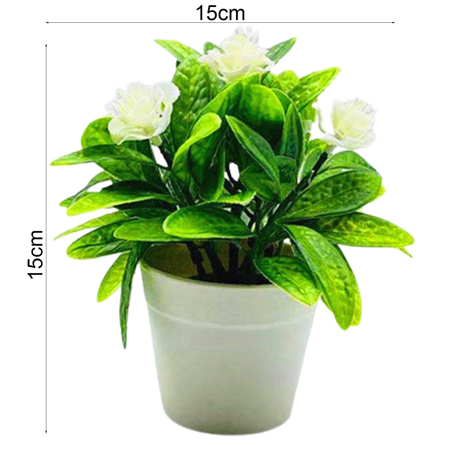 Travelwant Artificial Potted Flower Fake Flowers in Pot Silk Rose Bouquet Decoration Fake Plants Floral Arrangement for Table Centerpieces Home Office