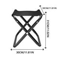 thumbnail image 2 of Tabouret Pliant Portable Cadre en Aluminium Léger Siège Noir Portable Extérieur pour Camping Pêche Pique-Nique et Randonnée. Équipement de Randonnée Compact Équipement de Randonnée pour Femmes Équipement d'Aventure pour Hommes Pack Cadre Eau, 2 of 3