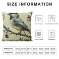 thumbnail image 5 of Creowell  Decorative Throw Pillow Covers Spring Flower Bird Butterfly Pillow Cases Cushion CasesToss for Living Room,Couch and Bed (Flower and Bird) White, 5 of 5