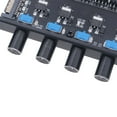 Computer Channel 8 Way 4 Pin 3 Pin Fan Speed Controller PCI Cover, 12V