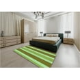 thumbnail image 5 of Ahgly Company Machine Washable Indoor Rectangle Transitional Olive Green Area Rugs, 2' x 4', 5 of 7